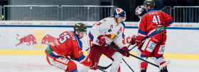 Red Bull Hockey Juniors feiern Overtime-Heimsieg