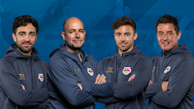 Goalkeeping coach Lukas Schluderbacher, athletics coach Roland Brunner, physiotherapist Mario Gruber and equipment manager Heinz Gabbauer. Goalkeeping coach Lukas Schluderbacher, athletics coach Roland Brunner, physi...